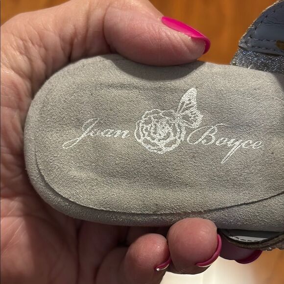 Joan Boyce Silver Glamorous Slide Sandals - Picture 7 of 10